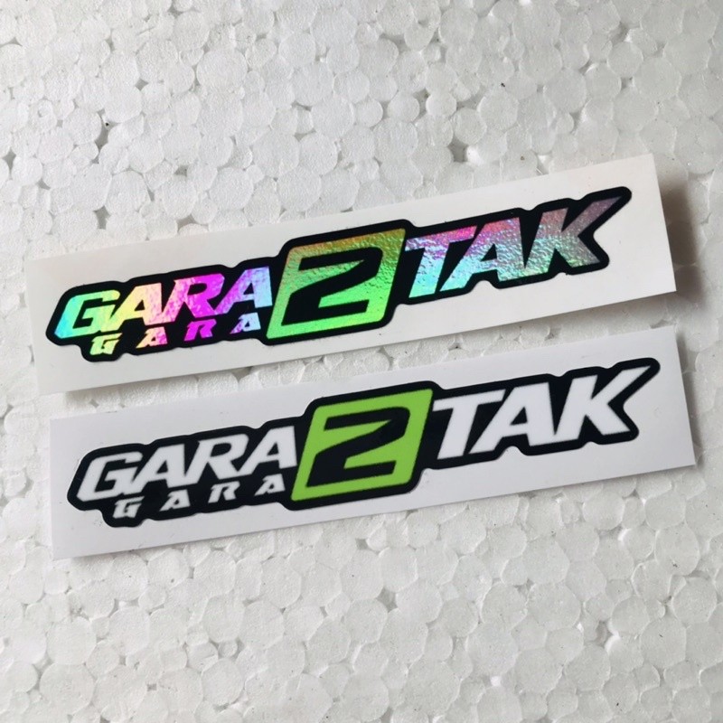 

Sticker Gara-Gara 2 Tak Hologram dan Orajet Laminasi Glossy