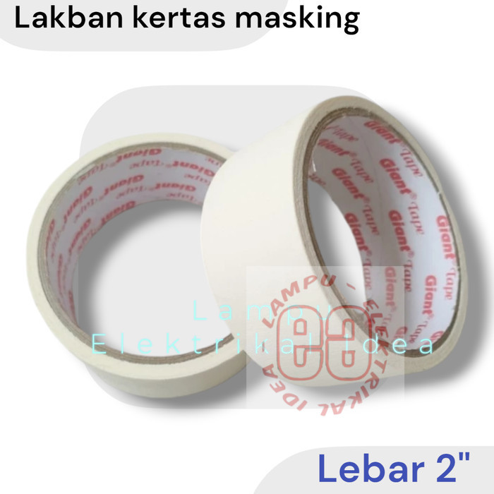 

ISOLASI KERTAS 2" | LAKBAN SOLASI KERTAS 2"| MASKING TAPE LWBAR 2 INCH