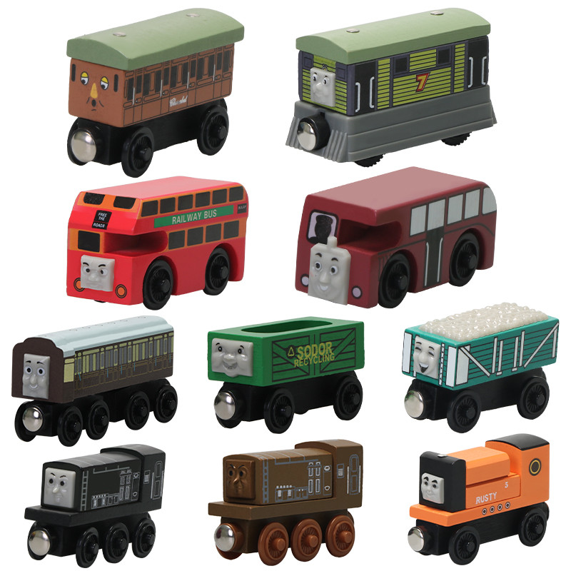 New Thomas and Friends Diecast Alloy Train Wooden Toys Annle Toby Bertie Connor Hiro Duck Locomotive