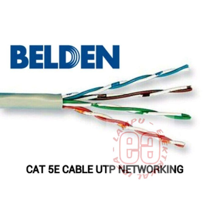 KABEL UTP LAN DATA ISI 8 METERAN MERK BELDEN USA ORIGINAL CAT5E CAT 5 Bagus Berkwalitas
