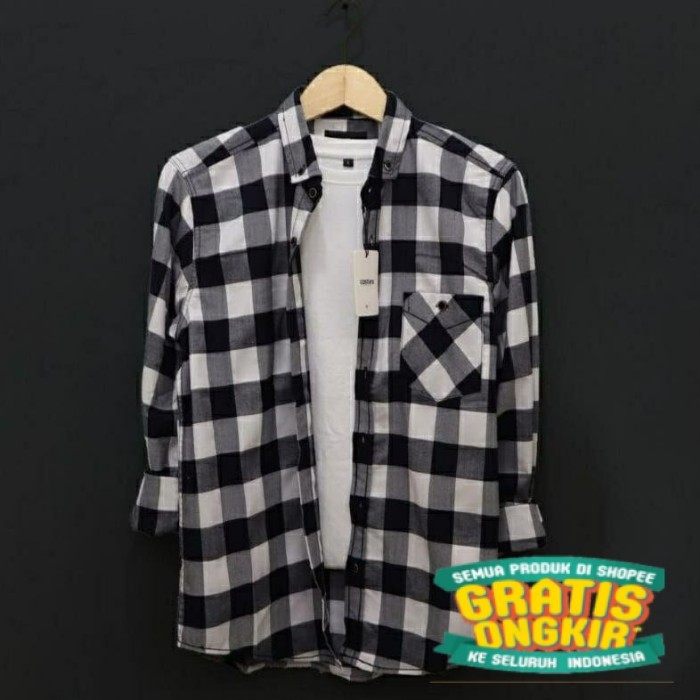 TPK/Ready Vartiza Kemeja Flanel Pria Lengan Panjang Motif Kotak Kotak Kualitas Premium Flanel Terbar