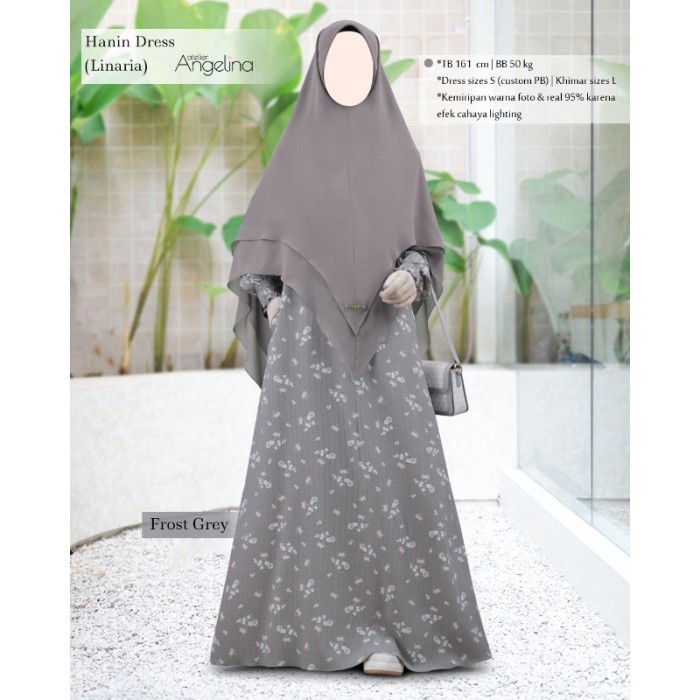 Atelier Angelina Hanin Dress Linaria - Frost Grey