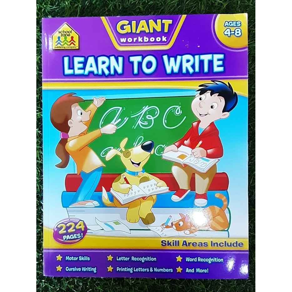 

Giant Workbook Skill Areas Include - Learn To Write