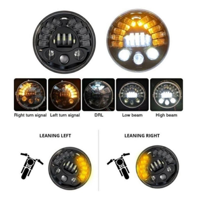 LAMPU DEPAN DAYMAKER COBRA PREDATOR 19 LED 7 INCH ORIGINAL