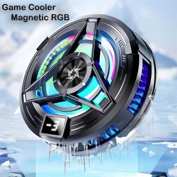Smartphone Cooling Fan Magnetic Kipas Pendingin HP Gaming Smartphone Cooling Fan Magnetic HP Gaming 