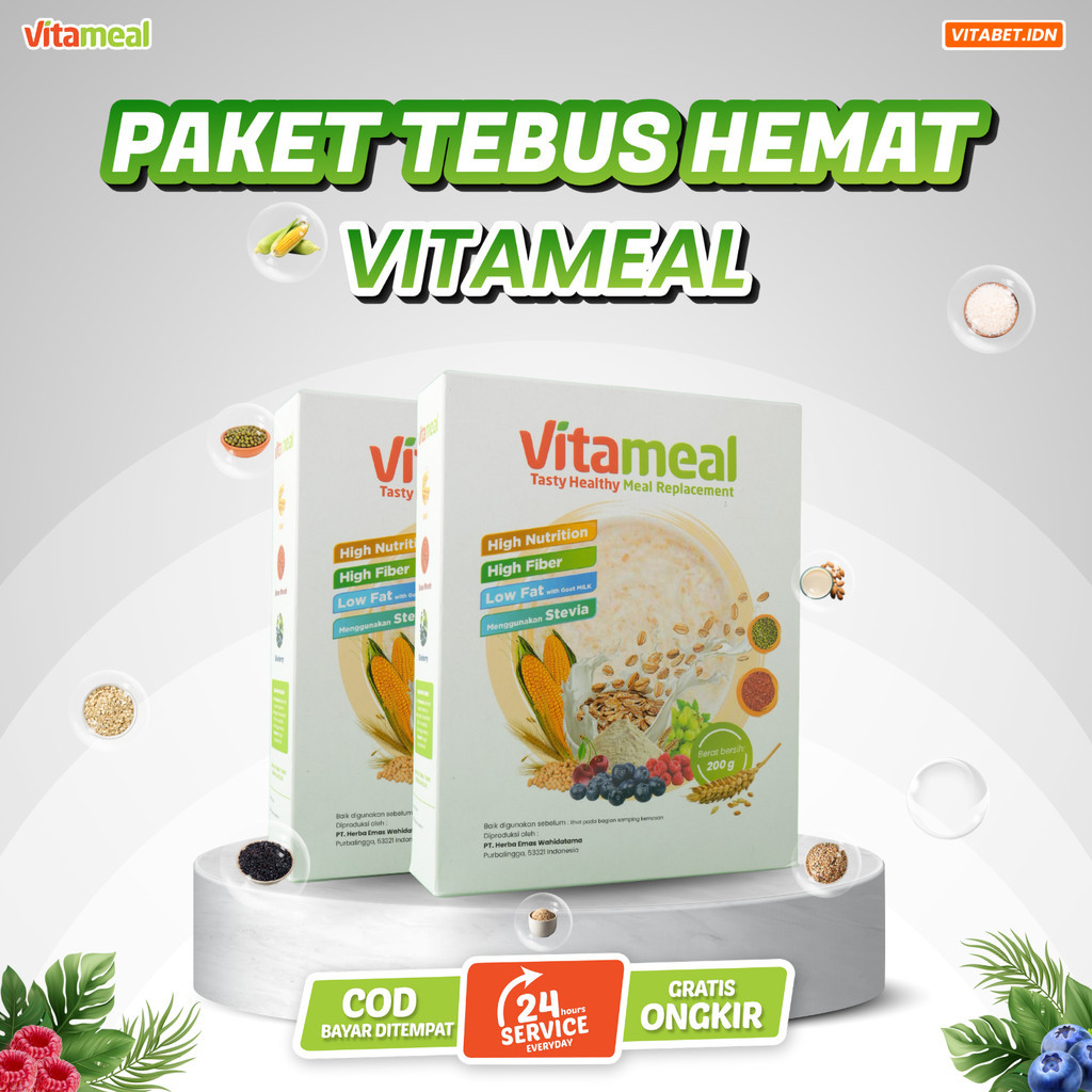 

DIJAMIN MANJUR - Turun Gula Darah Vitameal Sereal Sehat Multigrain Cegah Kolesterol Tanpa Efek Samping Gratis Ongkir