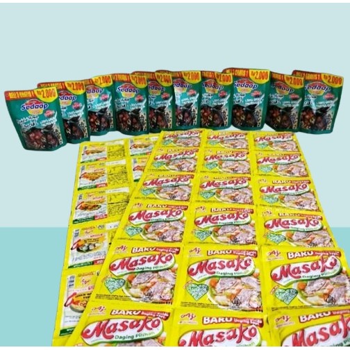 

BagusAw17 10 Pcs Kecap Sedap Dan 3 Renceng Masako Sapi ( 36 Sachet ) Penyedap Masakan B1