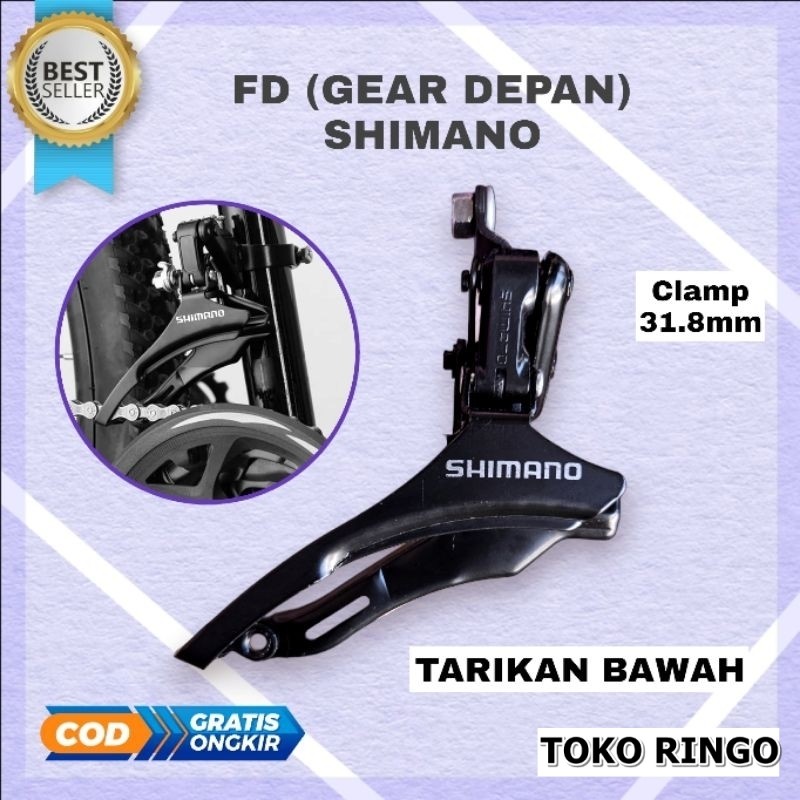 FD shifter SHlMANO Tarikan bawah 2 3 speed sepeda mtb lipat dll front derailleur operan