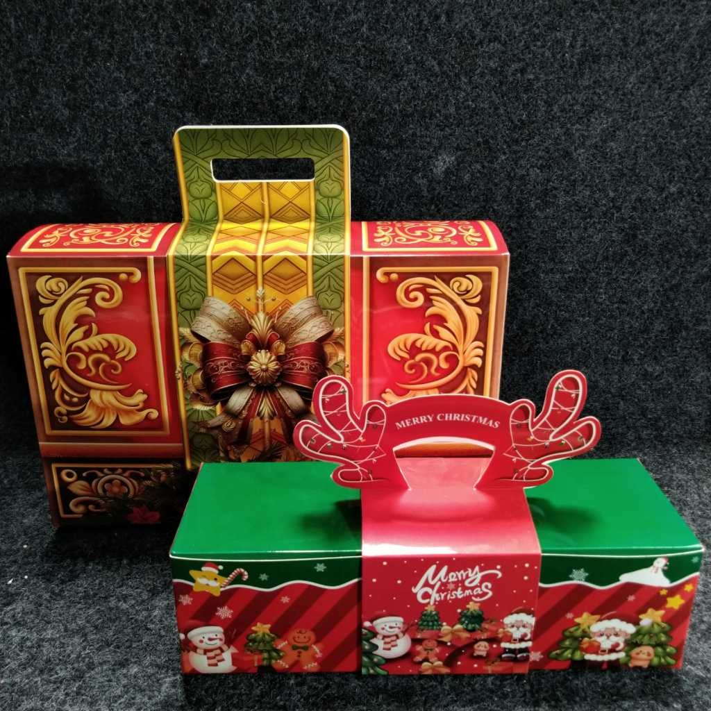 

pekanbaru / Christmas Hampers Box / Kotak Hampers Natal Handle Kertas