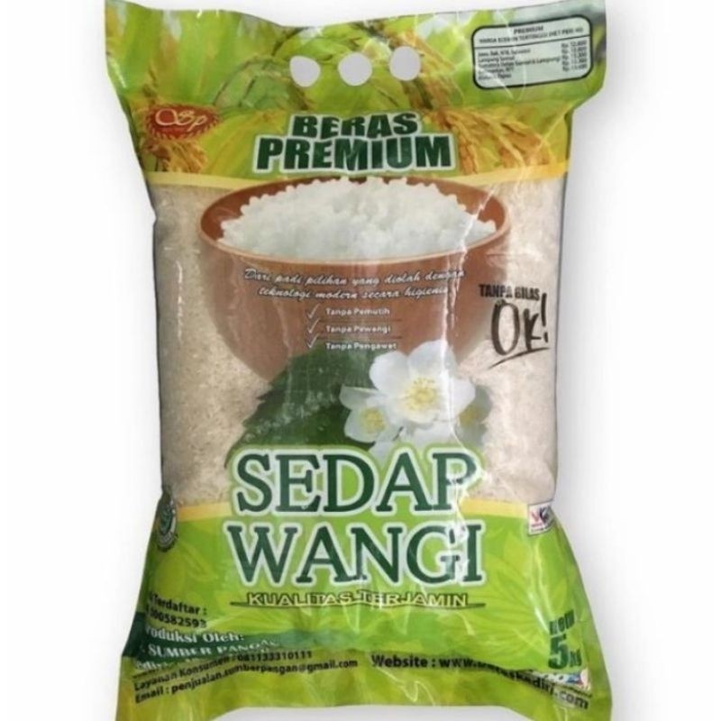 

5 kg Beras Premiun Sedap Wangi 5kg