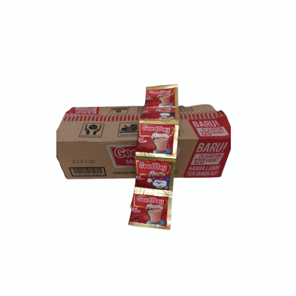 

(1 DUS isi 12 renceng) Kopi Good Day Moccacinno Merah 1 DUS isi 12 renceng
