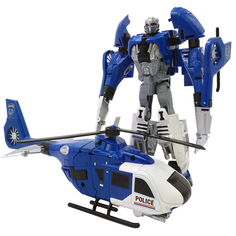 Helicopter Transformation  Alloy Deformation Robot 2 In 1 Plane Model  Vehicle Boys Toys Gift