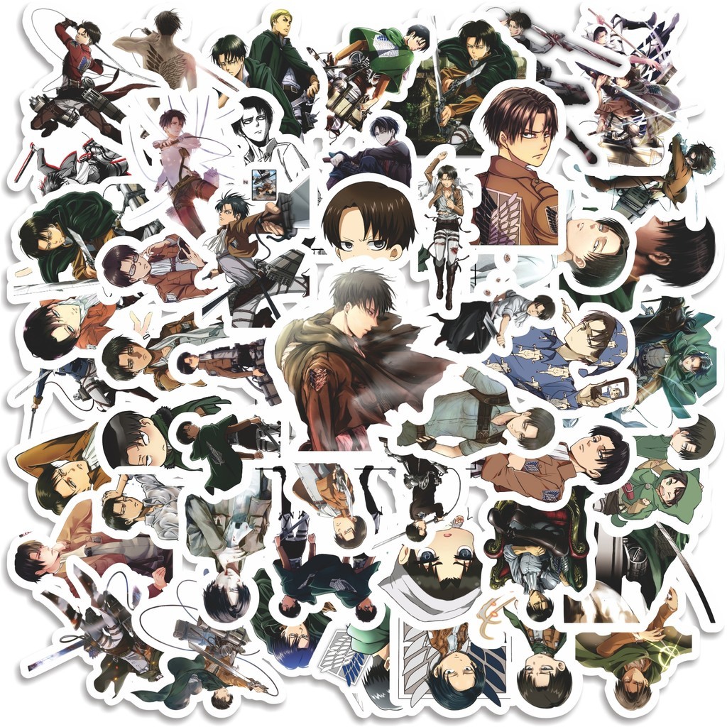

COD 50 Pcs Stiker Attack On Titan Anime Version Levi Ackerman Lucu Anti Air Untuk Dekorasi Notebook Sepeda Skateboard Handphone