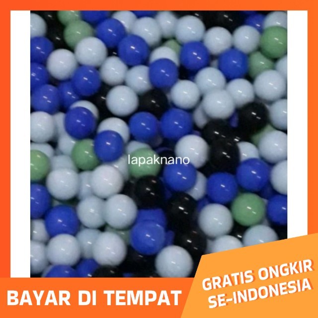 100 Pcs Gundu Marmer Kelereng Keramik Kelereng Warna Warni