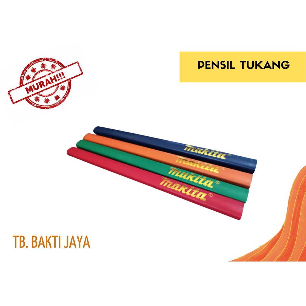 

MURAH BERKUALITAS PENSIL TUKANG / PENSIL TUKANG PER PCS / PENSIL TUKANG MAKITA