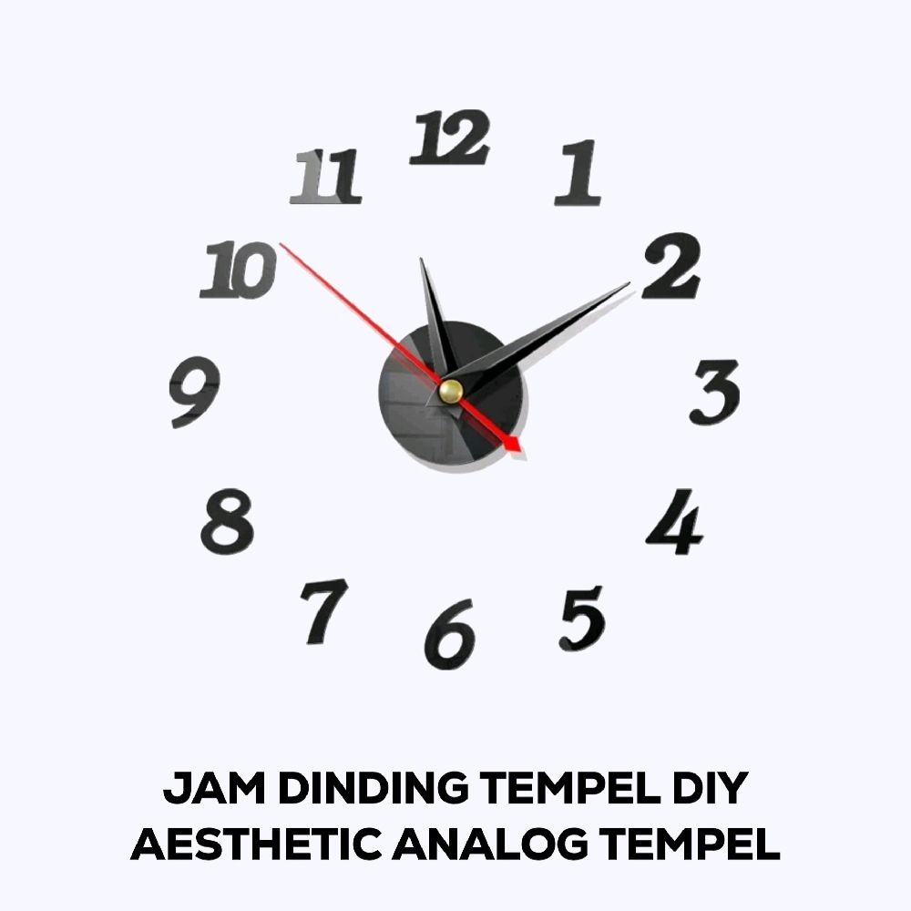 Jam Dinding Tempel DIY / Jam Dinding Aesthetic / Jam Analog Tempel DIY