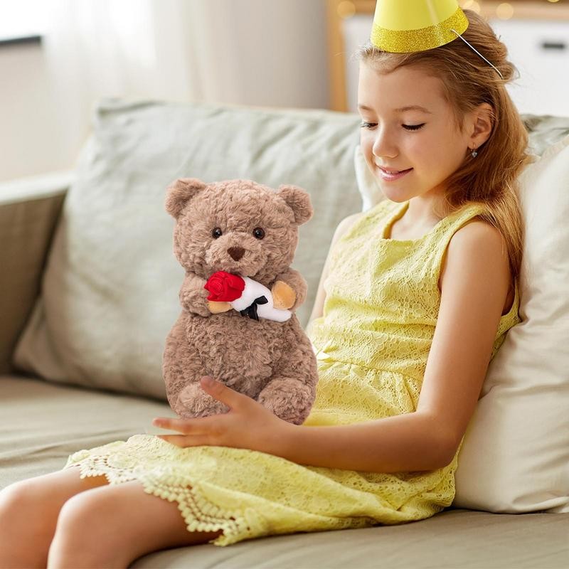 Valentine Bear Plush Stuffed Animals Plush Toy Stuffed Plushie Doll Cute Soft Plush Bear Doll for He