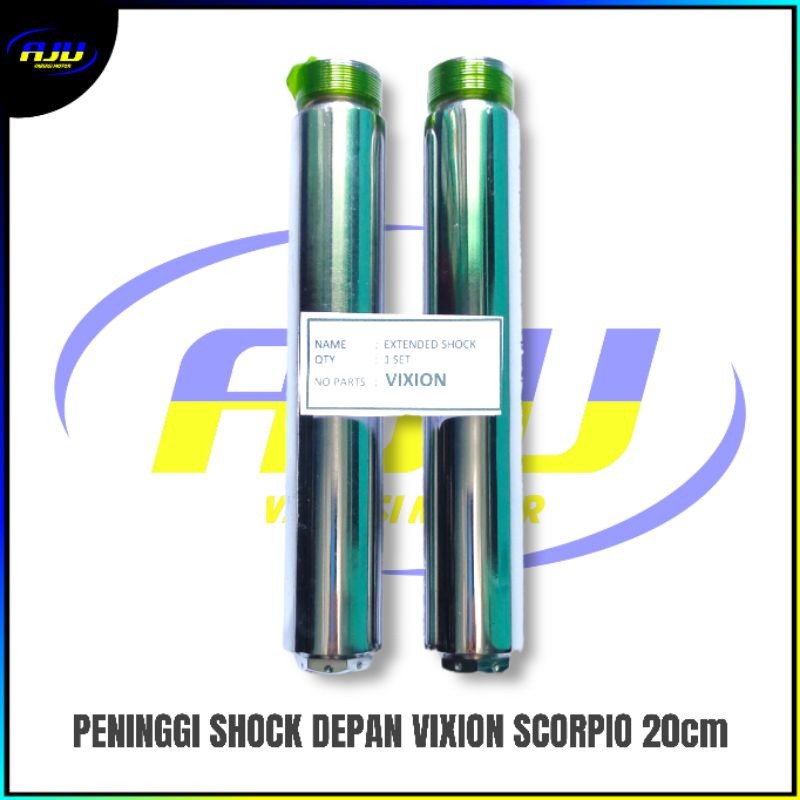 peninggi sambungan shock shok skok depan VIXION / SCORPIO panjang 20cm