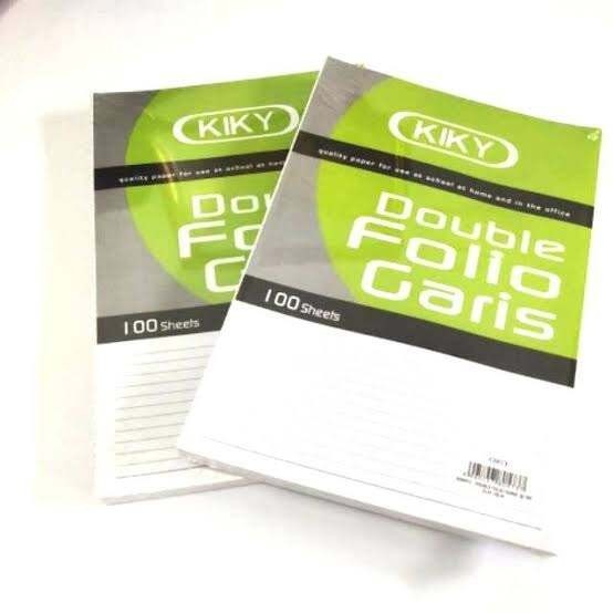 

Kertas Double Folio Bergaris Kiky / 100 lembar