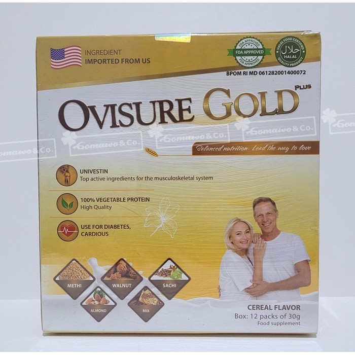 

Susu bubuk Ovisure Gold Impor USA Vitamin untuk Tulang Sendi Lansia