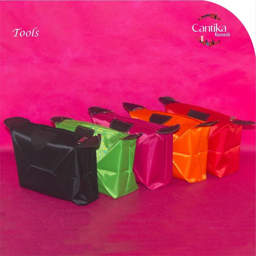 ♥ CANTIKA ♥ Tas dompet makeup kosmetik serba guna tahan air eyeliner bedak dll