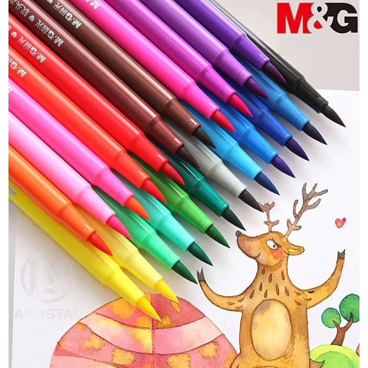 

M&G Water Color Pen Brush Marker Colors 901 / Spidol Warna 901 / Pen Color M&G 901