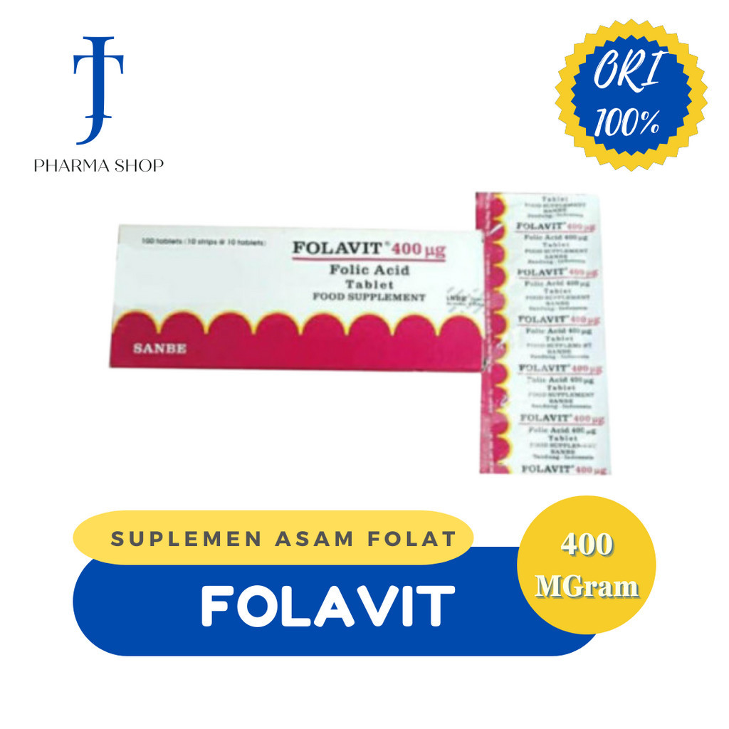 FOLAVIT 400 DAN FOLAVIT 1000 MCG PER STRIP / SUPLEMEN IBU HAMIL / OBAT PROMIL