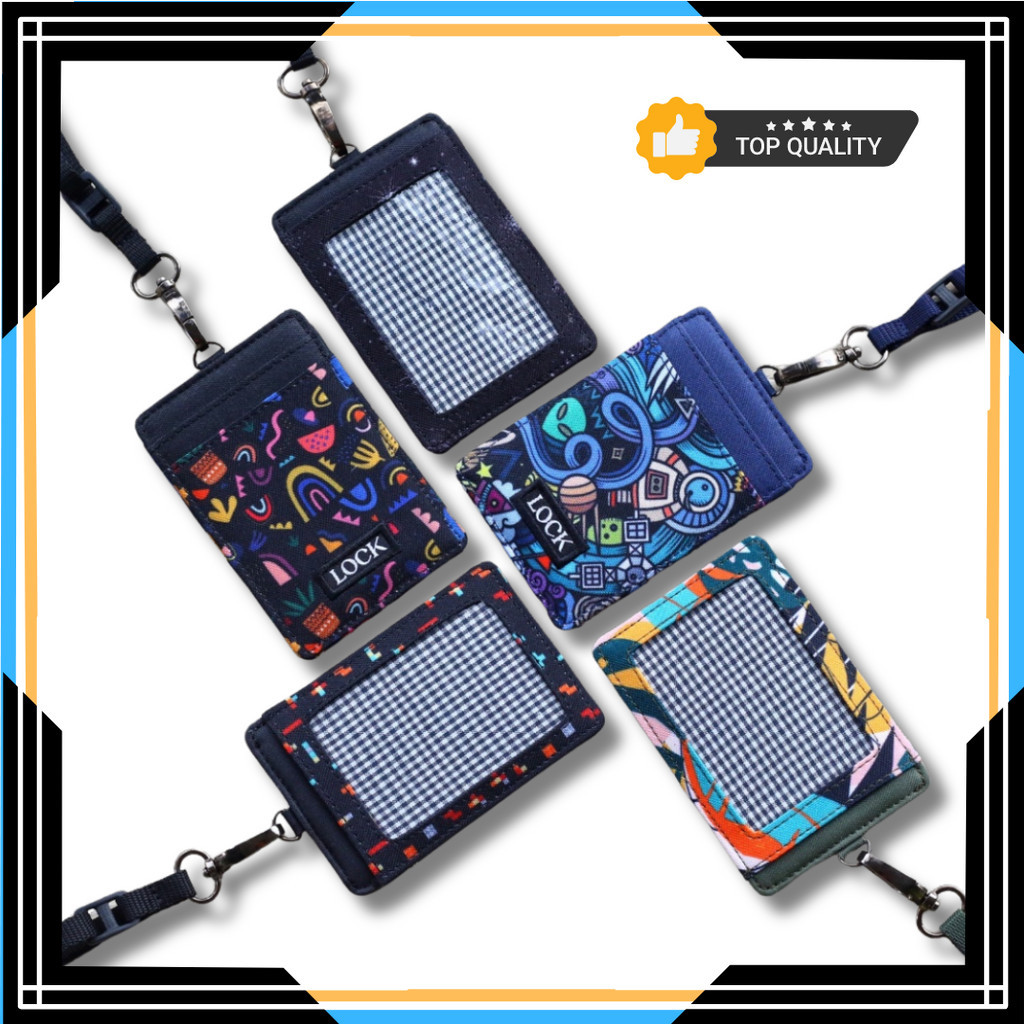 

Gantungan ID Card Kantor Kasual Kalung Name Tag Holder Lanyard Anti Air Pria Wanita GS44