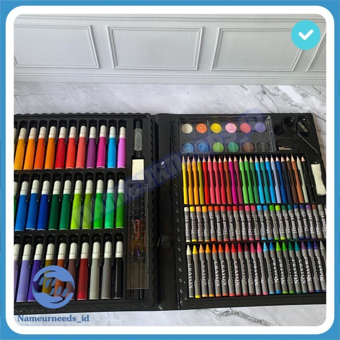 

PROMO!! -Alat Lukis set Isi 150 Pcs Pensil Warna Set Anak Crayon - ArtSETBiru150