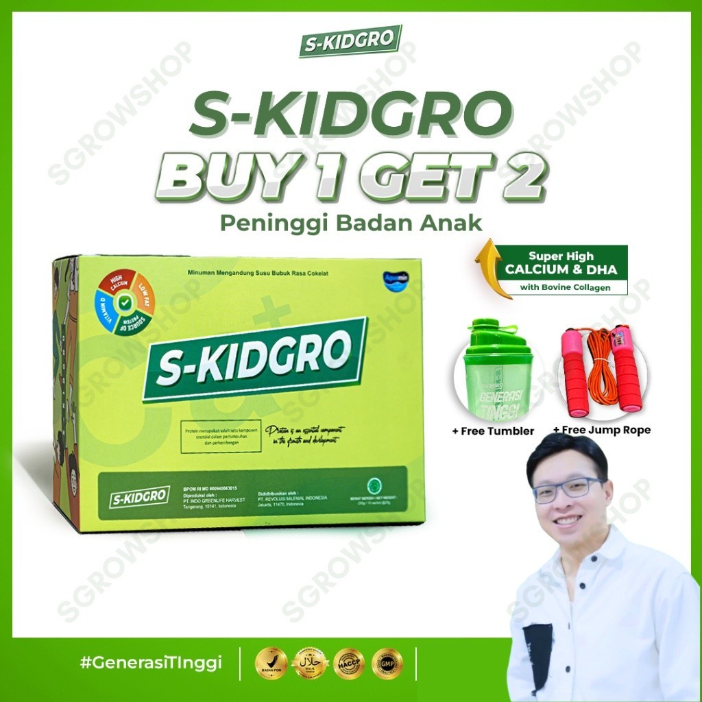 

S-KIDGRO Susu Peninggi Badan Terbaik Untuk Anak EMI02
