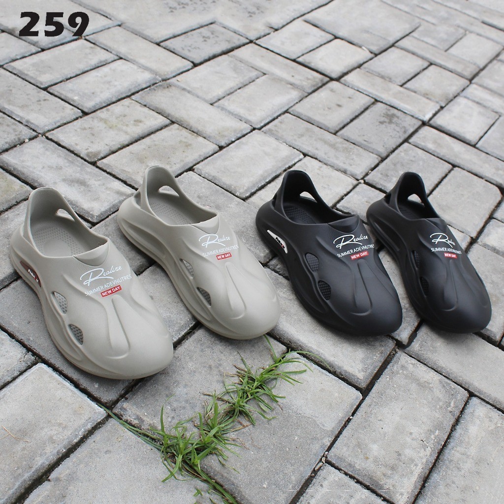 NEW ARRIVAL - (J) (COD) Sepatu Sandal Karet Pria Import J259 Sandal Sepatu Kekinian Pria Sandal Pria