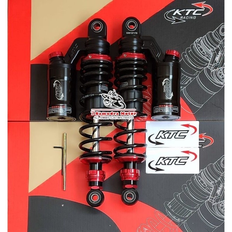 shock ktc racing  extreme tabung atas 320/340mm click fungsi rebound dan compression rx king, tiger,