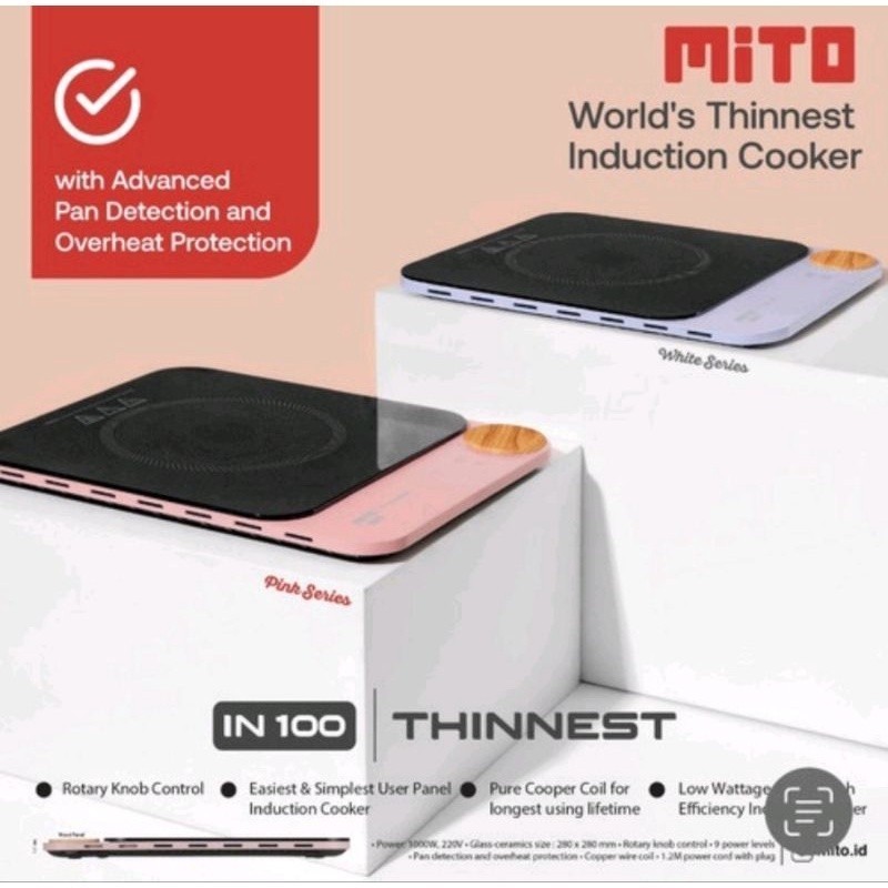 MITO  Induction Cooker IN100 / Kompor Listrik Mito / Kompor Induksi