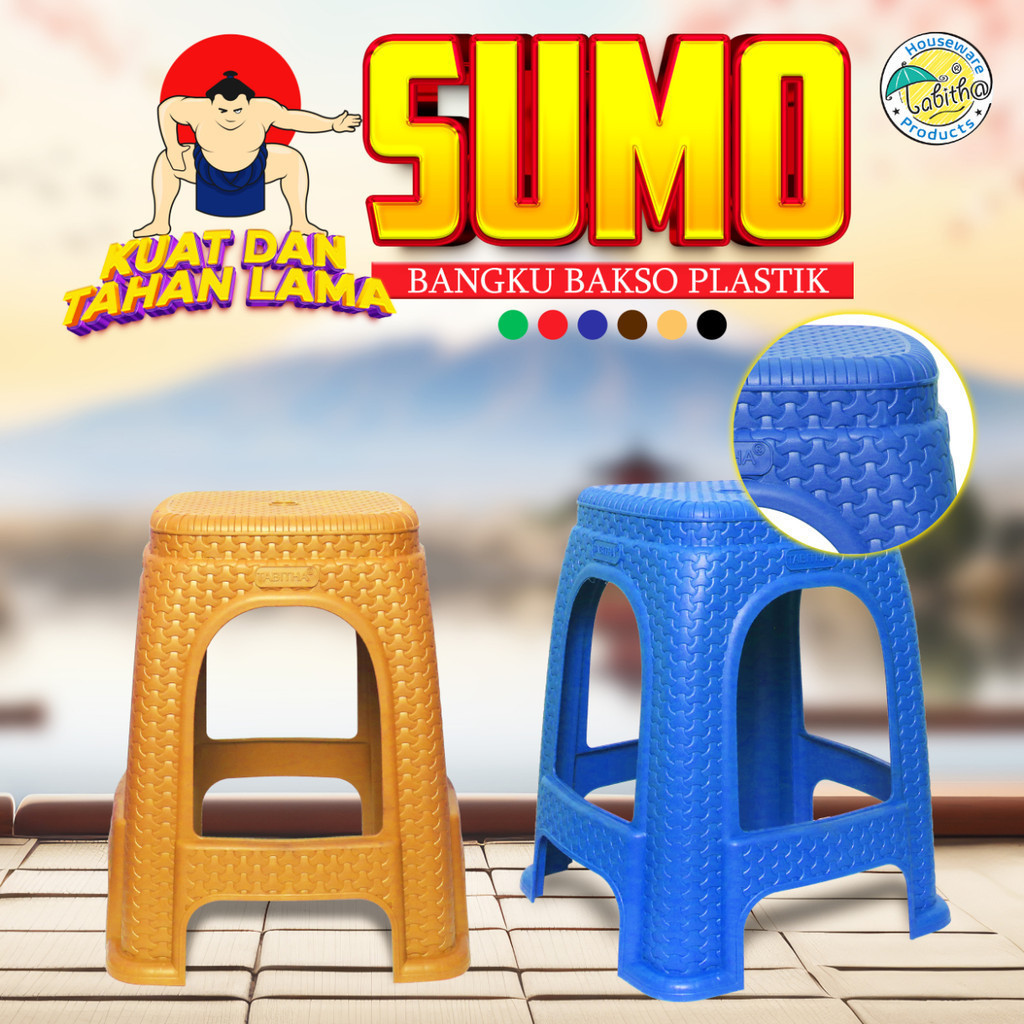 Tabitha [Instant] Kursi Plastik SUMO Kuat 200 Kg / Kursi Bakso / Kursi Plastik Tabitha SUMO