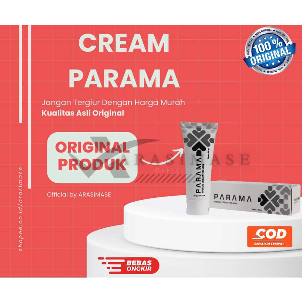 Parama Cream Pria Original - Krim Oles Kuat Tahan Lama Sudah BPOM Obat Kuat Original BPOM Aman Teram