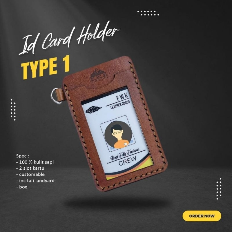 

Name Tag Kulit Premium - ID Card Holder Type 1