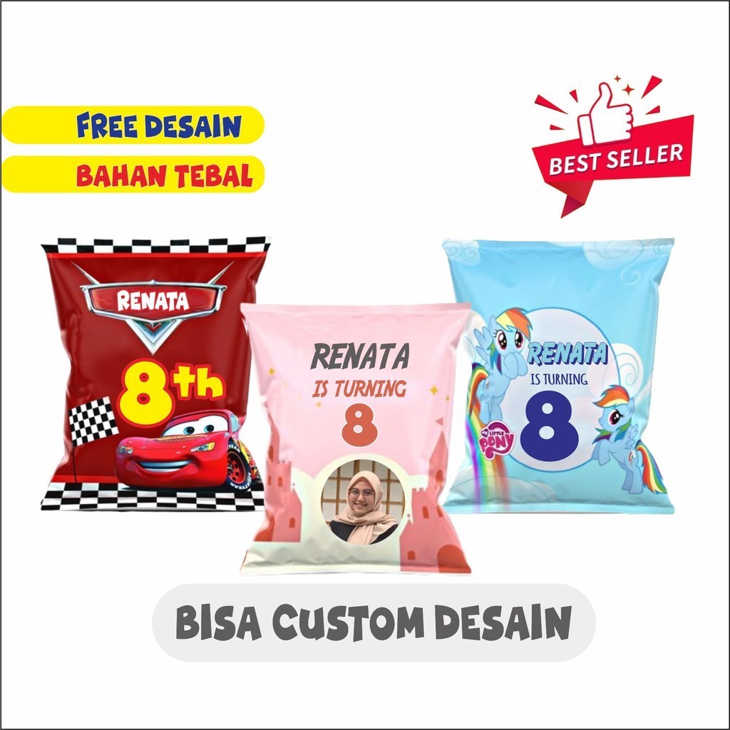 

GIANT POUCH SNACK JUMBO CUSTOM SIZE M/KANTONG SNACK ULTAH