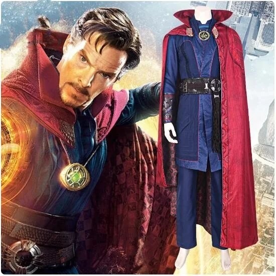 Dr. Steven Cosplay Superhero Strange in the Multiverse of Madness Cape Outfits Halloween Carnival Do