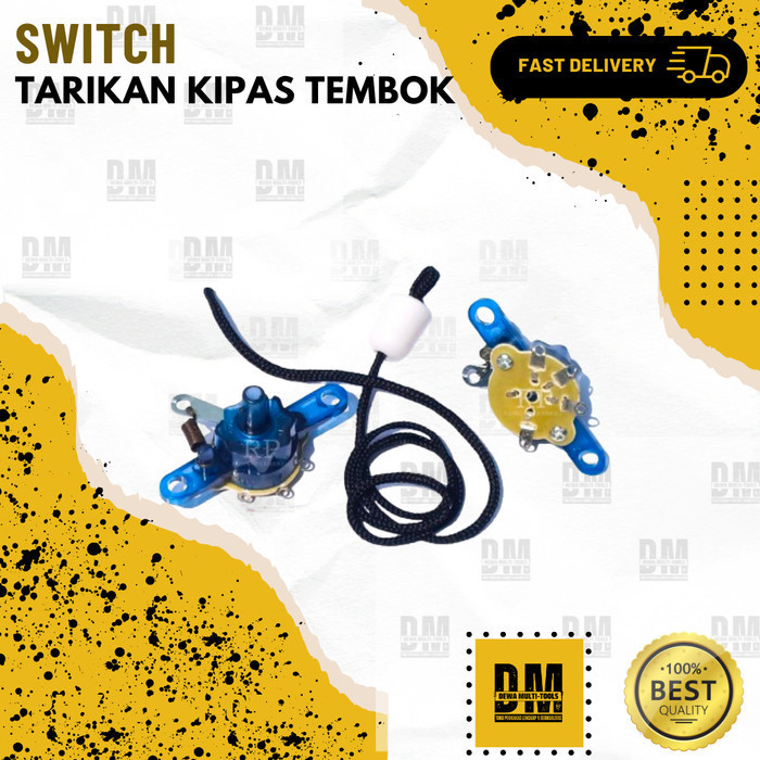 Switch Saklar Kipas Angin RRT Saklar Tarik Kipas Angin Dinding Cosmos