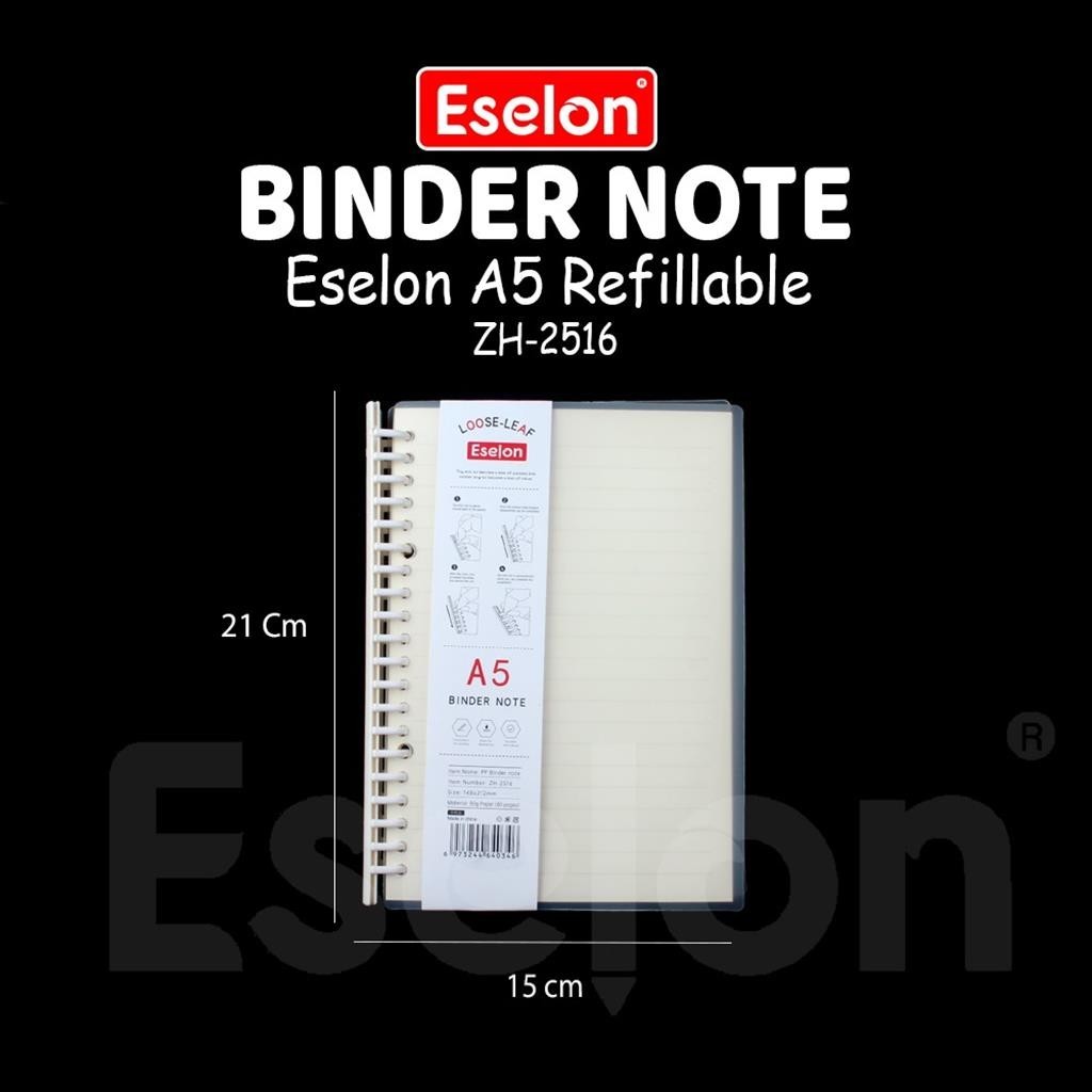 

[MaxMart] Binder Note Spiral Ring ESELON / Binder Note A5(2516) & B5(1816) 80LBR RJ4