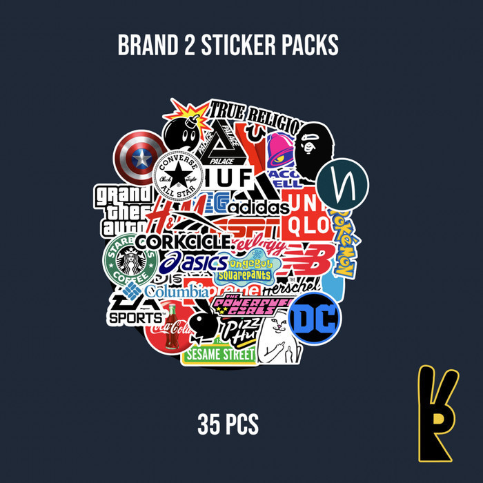 

Sintias Brand 2 Sticker Pack 35Pcs | Stiker Laptop Helm Instrumen Koper