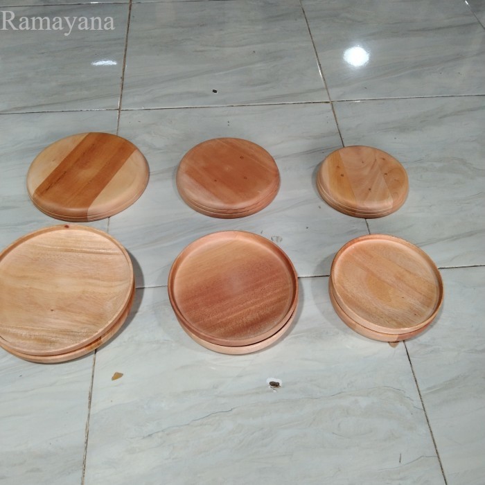 

Piring kayu / Baki Kayu/ Lepek Kayu/ Piring Saji - Piring Saji D15 Murah