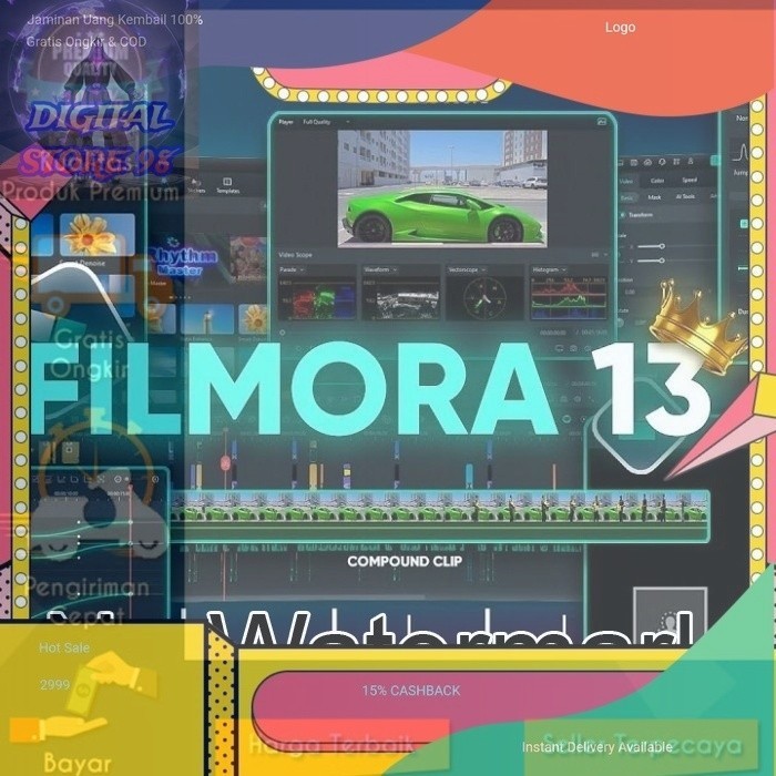 FILMORA 13 - 12 - 10 - 9 - Full Lifetime / Wind x64 Only