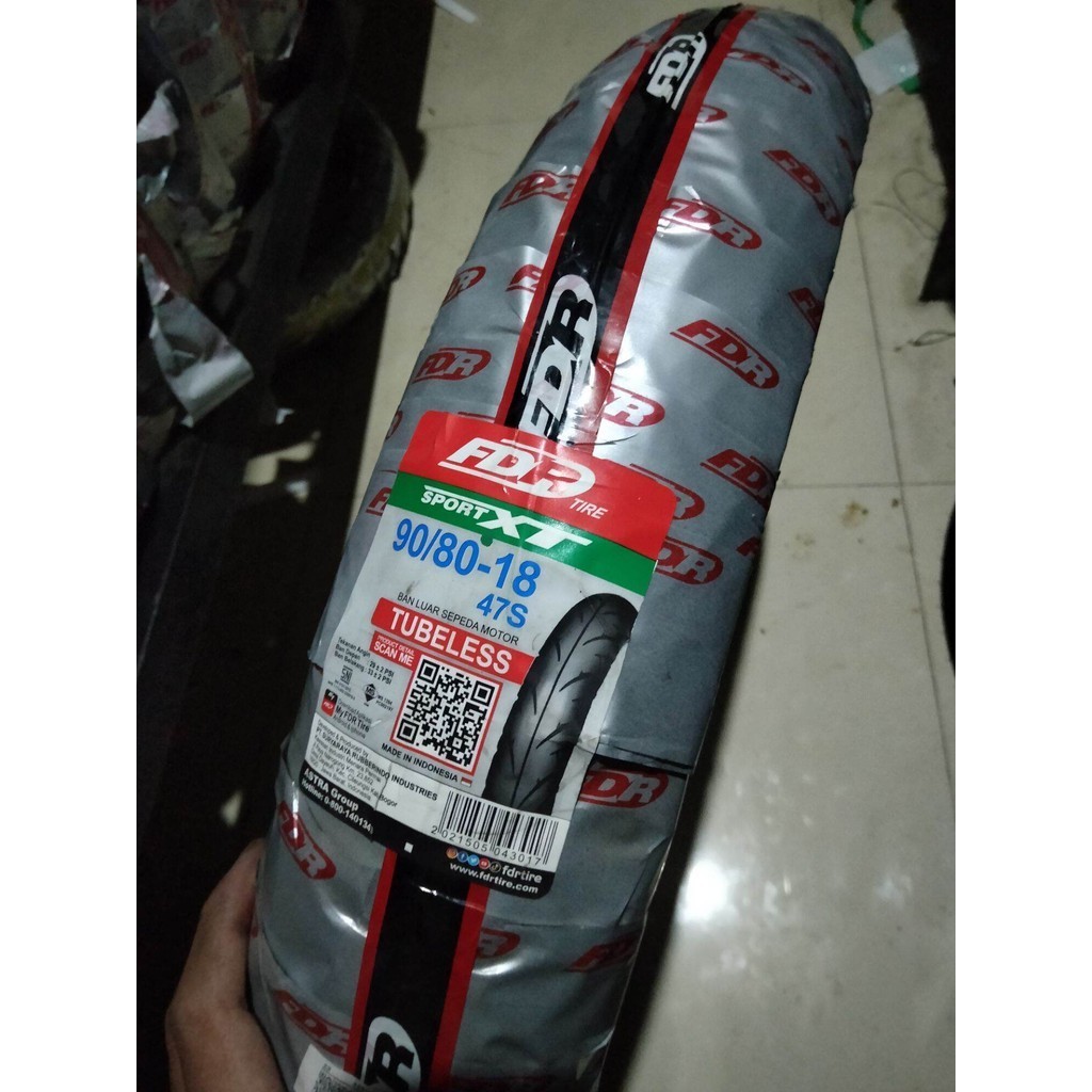FDR 90/80-18 SPORT XT BAN LUAR FDR RING 18 TUBELESS TL BAN MOTOR SPORTXT 90 80 RING18 TUBLESS