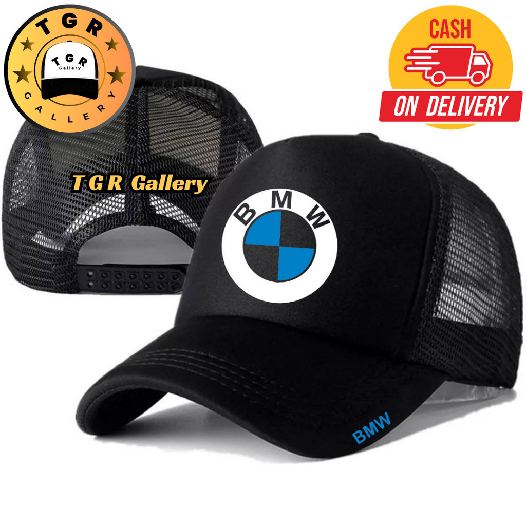 TGR Gallery Topi Trucker BMW - Topi Distro BMW Logo - Topi BMW Premium - Topi Pria Dewasa - Topi Pri