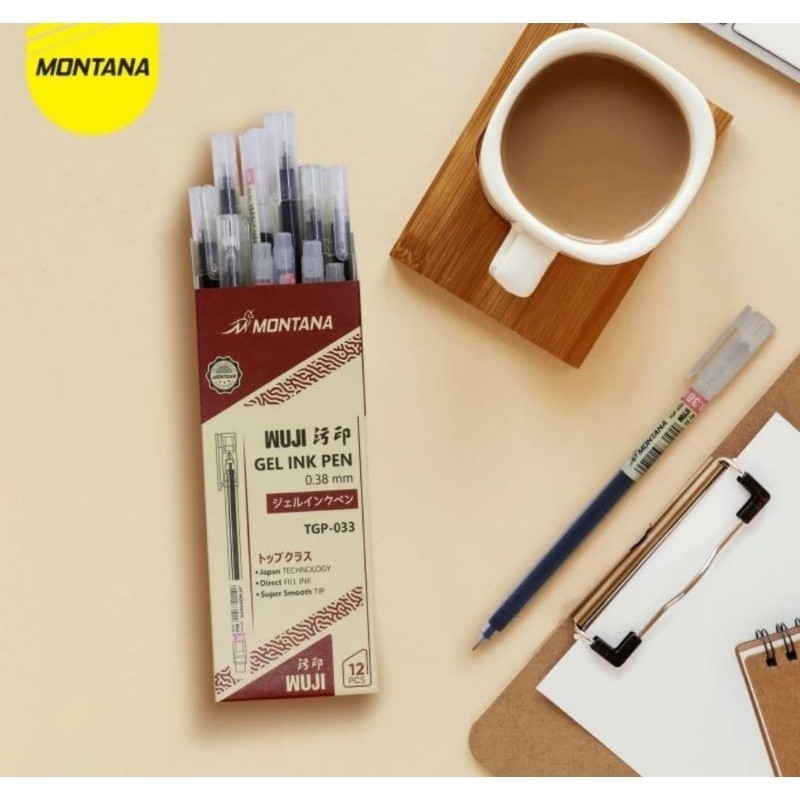 

Chris - 12 Pcs Ballpoint Mini Gel Pen / Montana TGP-033