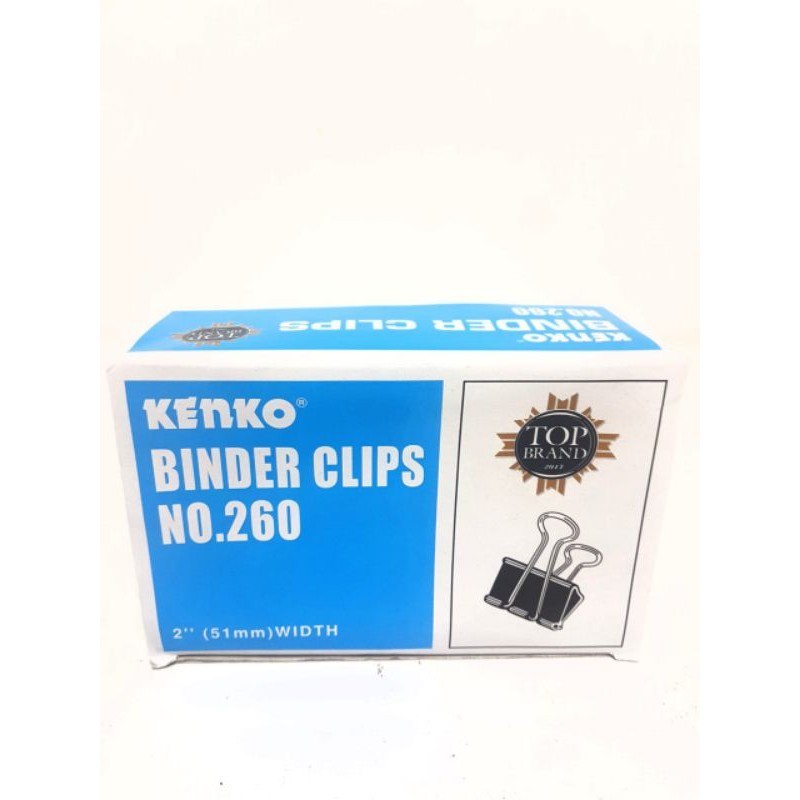 

Harga Grosir (6 pcs) Binder Clip/Penjepit KENKO No.260 Top Brand