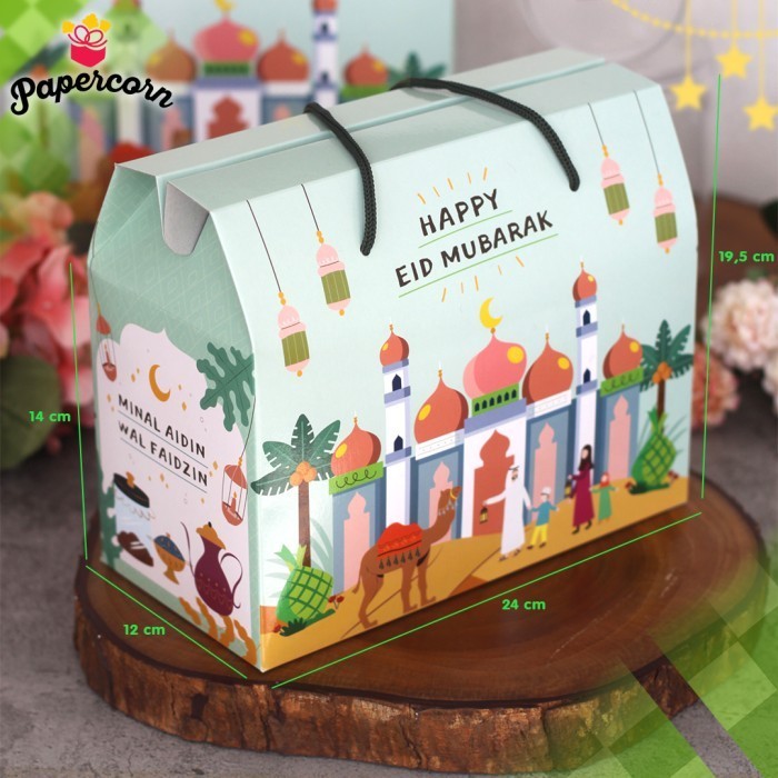 

Gable Box Idul Fitri - Box Lebaran - Eid Prayer uk 24x12x14 cm