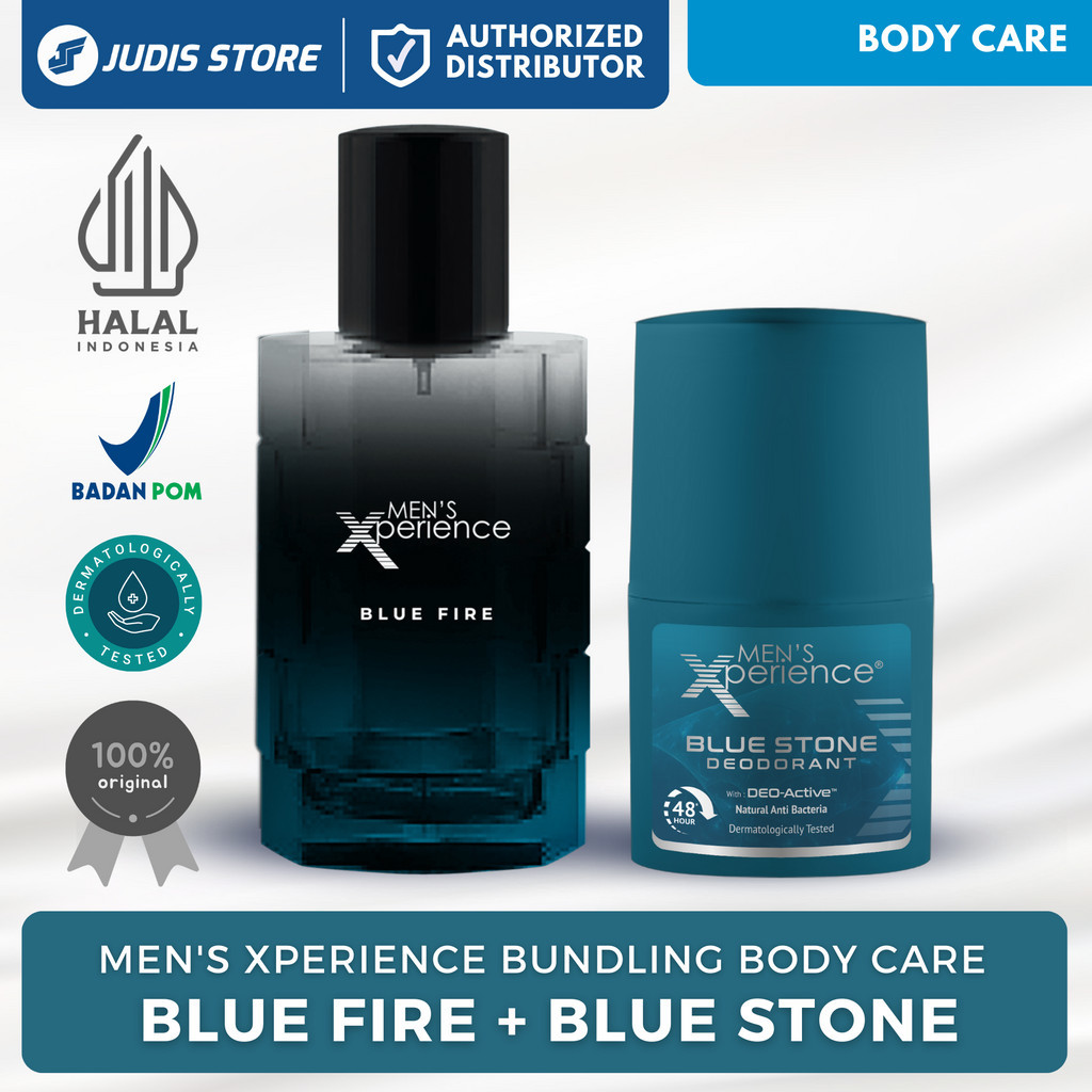 MEN'S Xperience Bundling Blue Fire Parfum 50ml + Blue Stone Deodorant 50ml