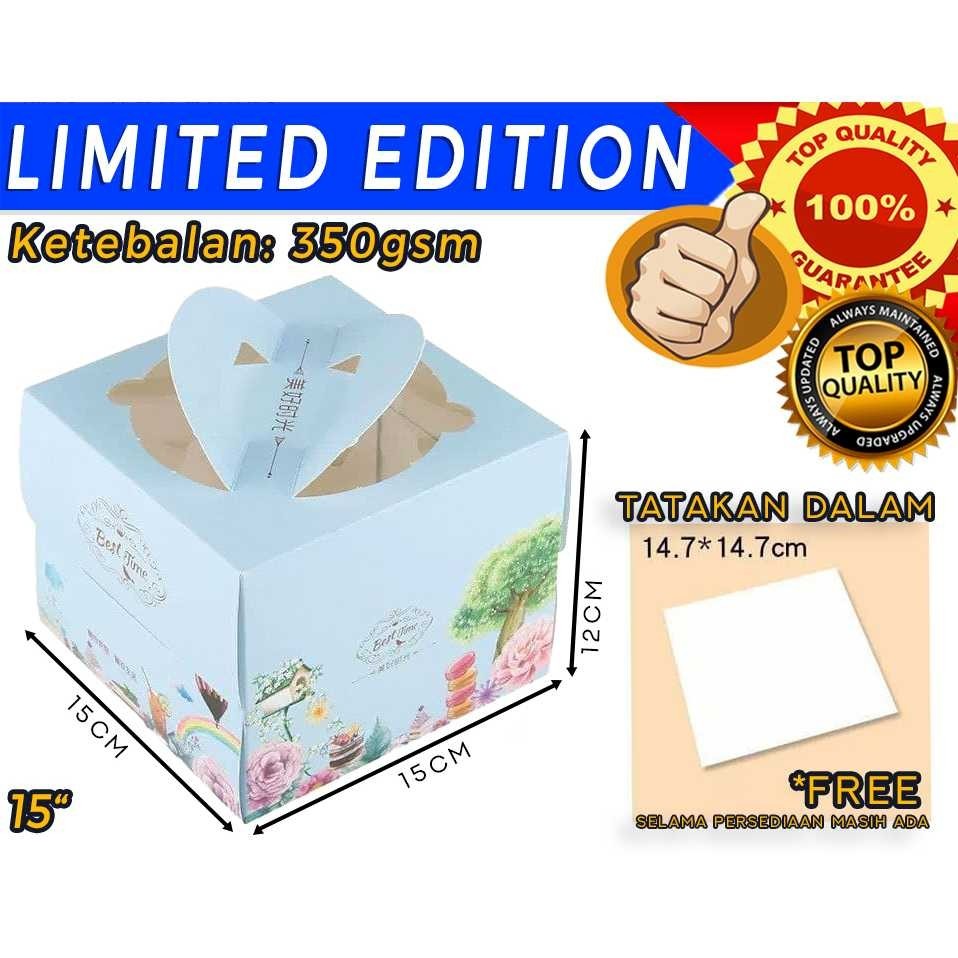 

100% Ori DUS KUE KERTAS CANTIK UKURAN 15X15X12CM - JP1505